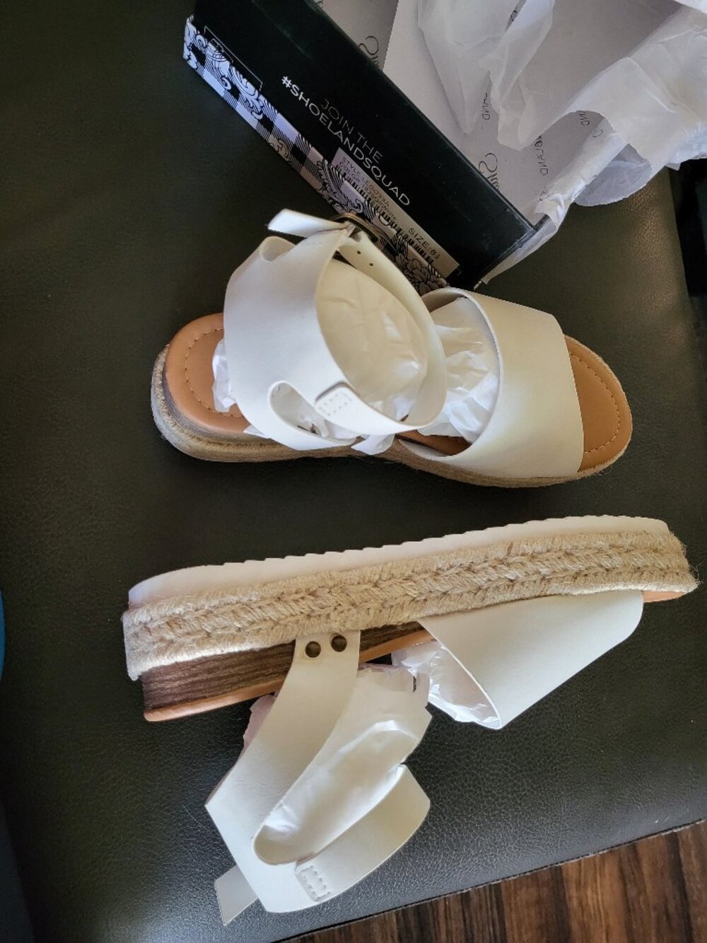Platform Winter White Sandal